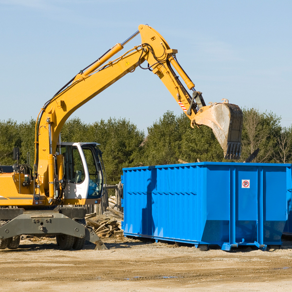 are there any restrictions on where a residential dumpster can be placed in Dodgertown California